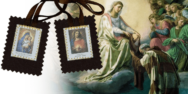 Il primo miracolo concesso al Priore Simone Stock per lo scapolare
