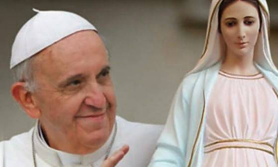 la madonna chiede preghiere per il papa