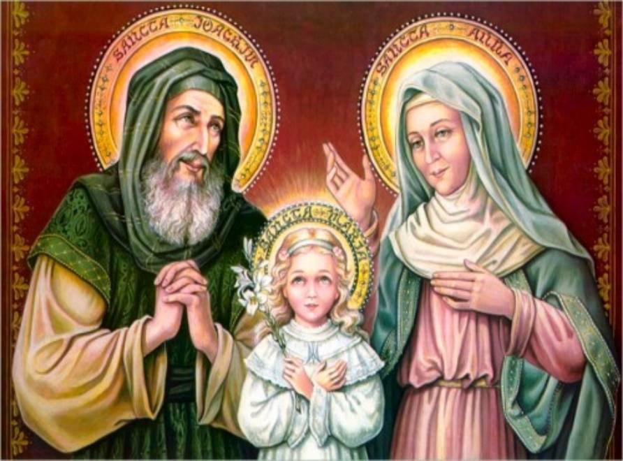 Oggi celebriamo i genitori di Maria: i Santi Anna e Giocacchino