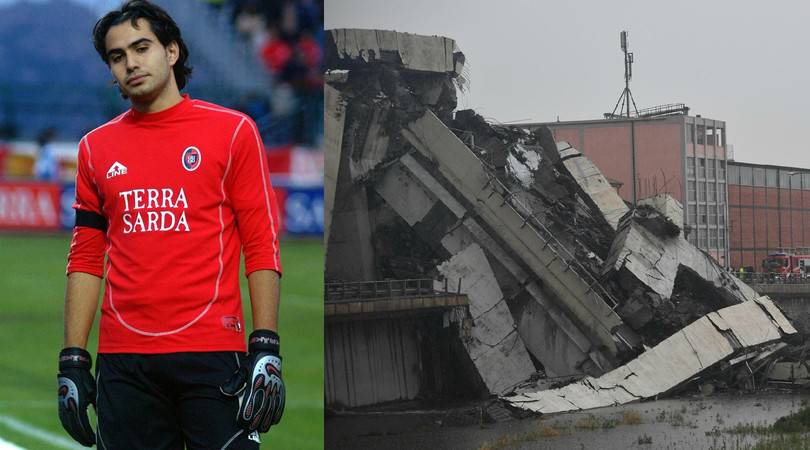 Ex calciatore cagliari, miracolato crollo ponte morandi genova