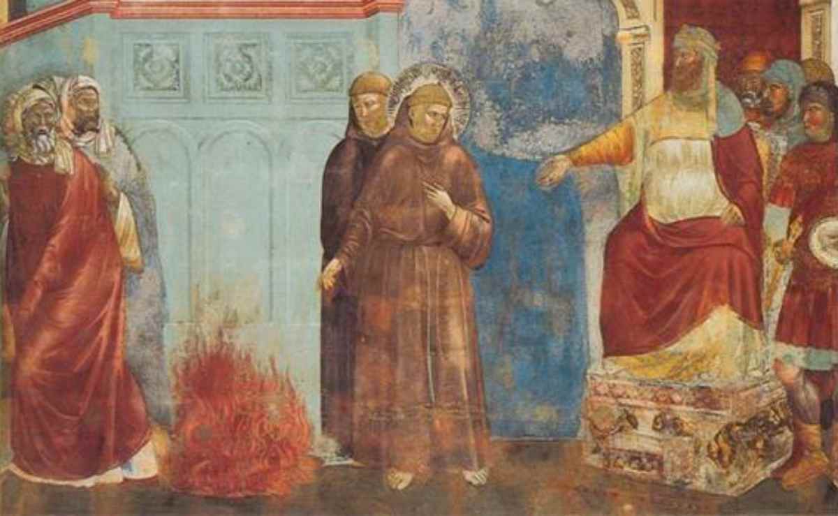 negli affreschi di Giotto dedicati a San Francesco