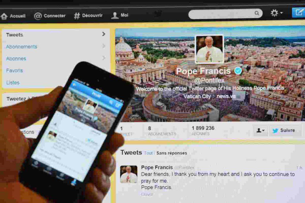 tweet papa francesco