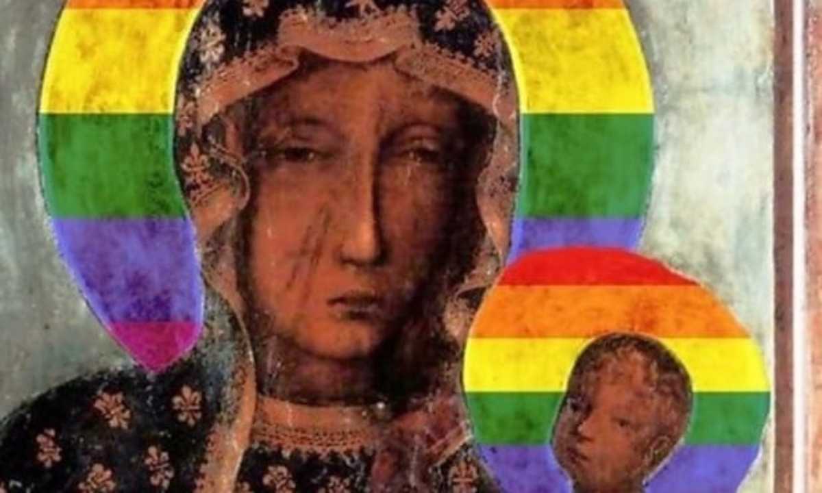 ha profanato un immagine della Madonna