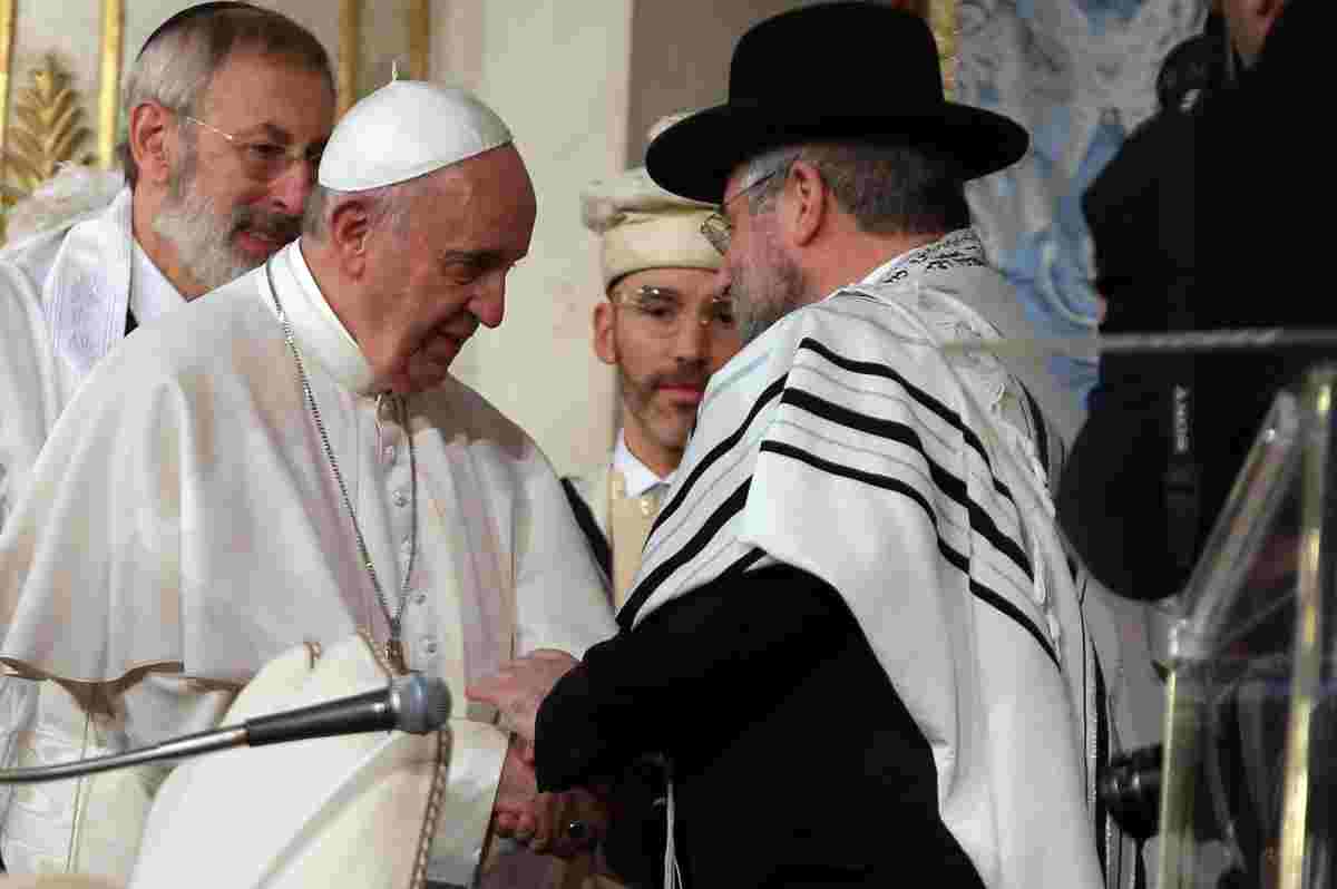 papa francesco sinagoga dialogo ebrei