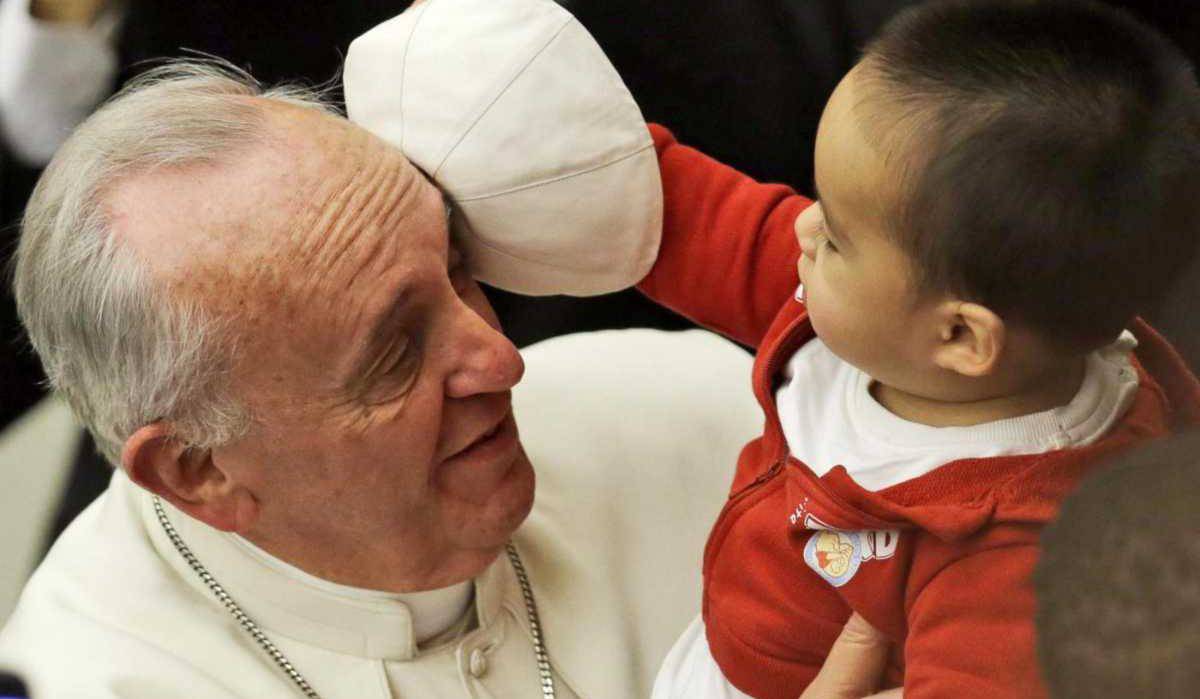 papa francesco bambini