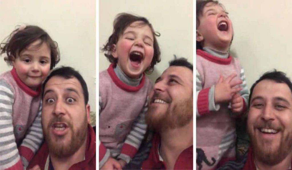 siria video papà bimba