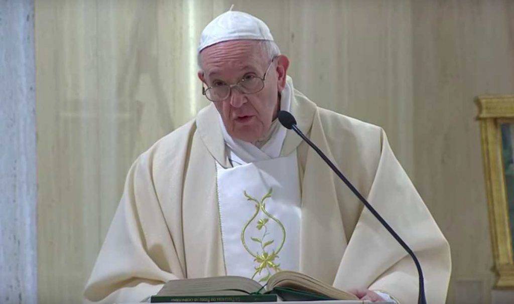 Papa Francesco Messa Santa Marta 25 Marzo 2020