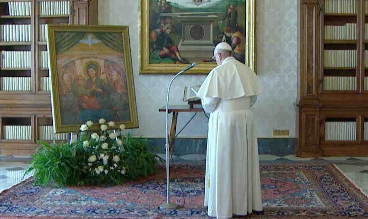 Papa Francesco Supplica Madonna Divino Amore