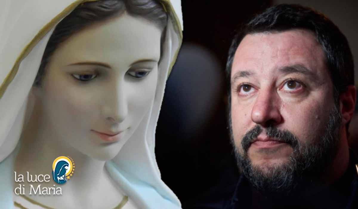Matteo Salvini affida l'Italia alla Madonna di Medjugorje
