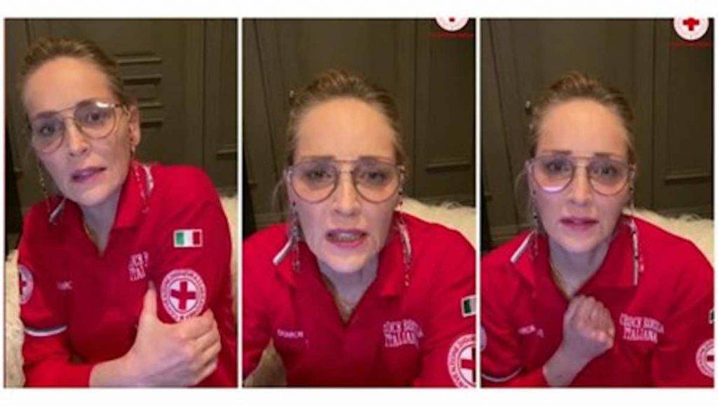 Coronavirus Sharon Stone Video Croce Rossa