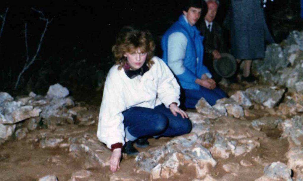 Mirjana sul Podbrdo Medjugorje