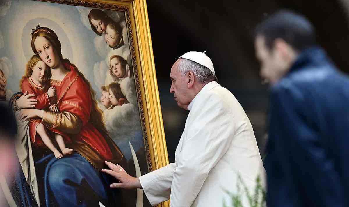 Papa Francesco Vergine Maria - Coronavirus