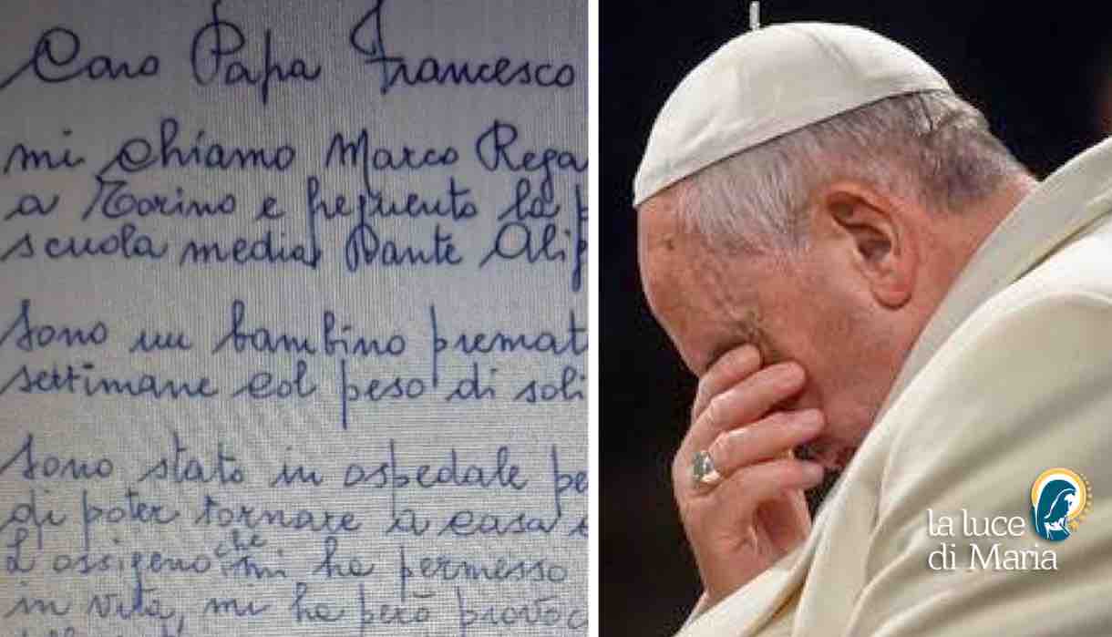 Papa Francesco - lettera piccolo Marco