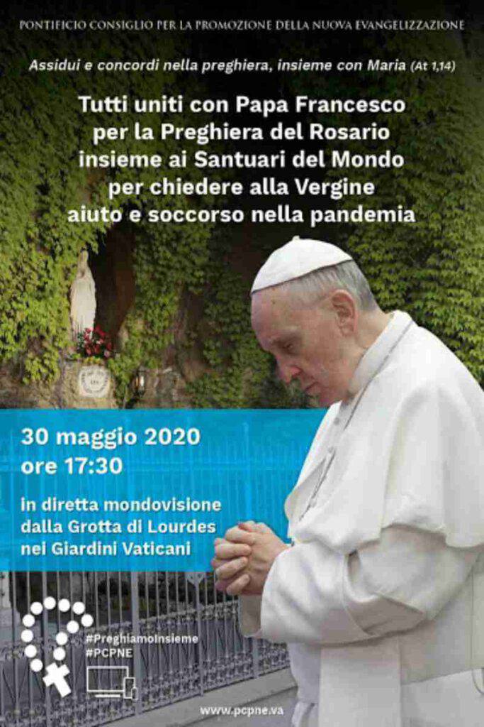 papa francesco preghiera 30 maggio