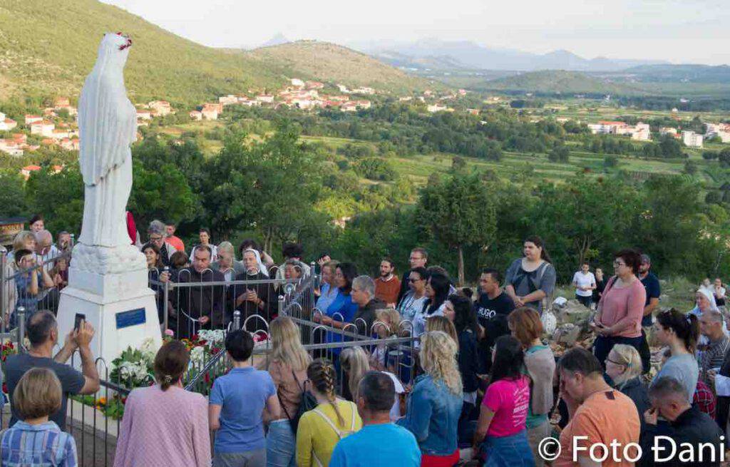 La collina delle apparizioni questa mattina, 25 giugno 2020