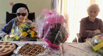 Pierina 107 anni e Vittoria 105, festeggiano insieme. L’amicizia non ha età