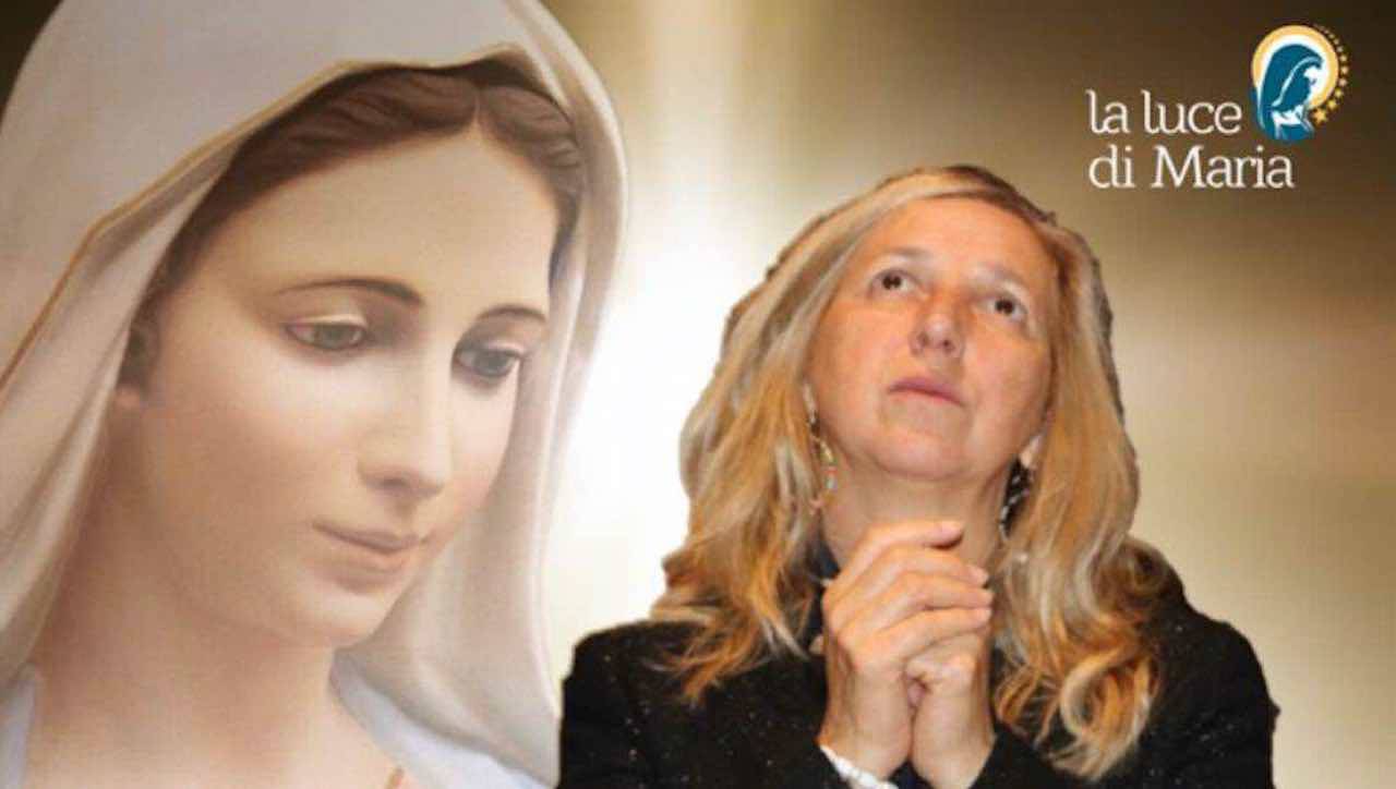 Madonna di Medjugorje con veggente Marija Pavlovic