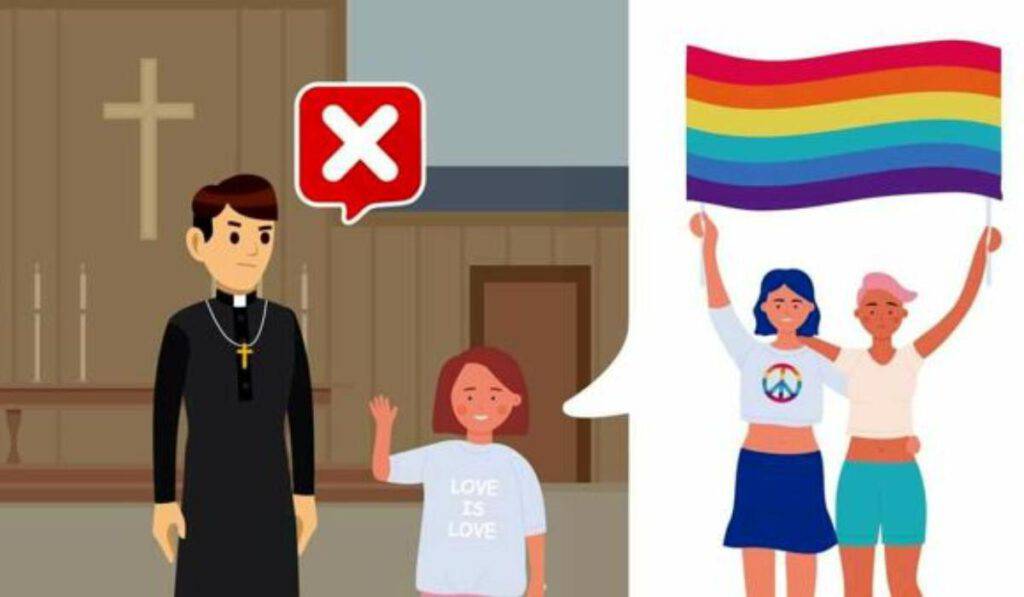 Parroco non si piega a Lgbt e rifiuta una madrina lesbica per una Cresima secondo il Catechismo della Chiesa Cattolica