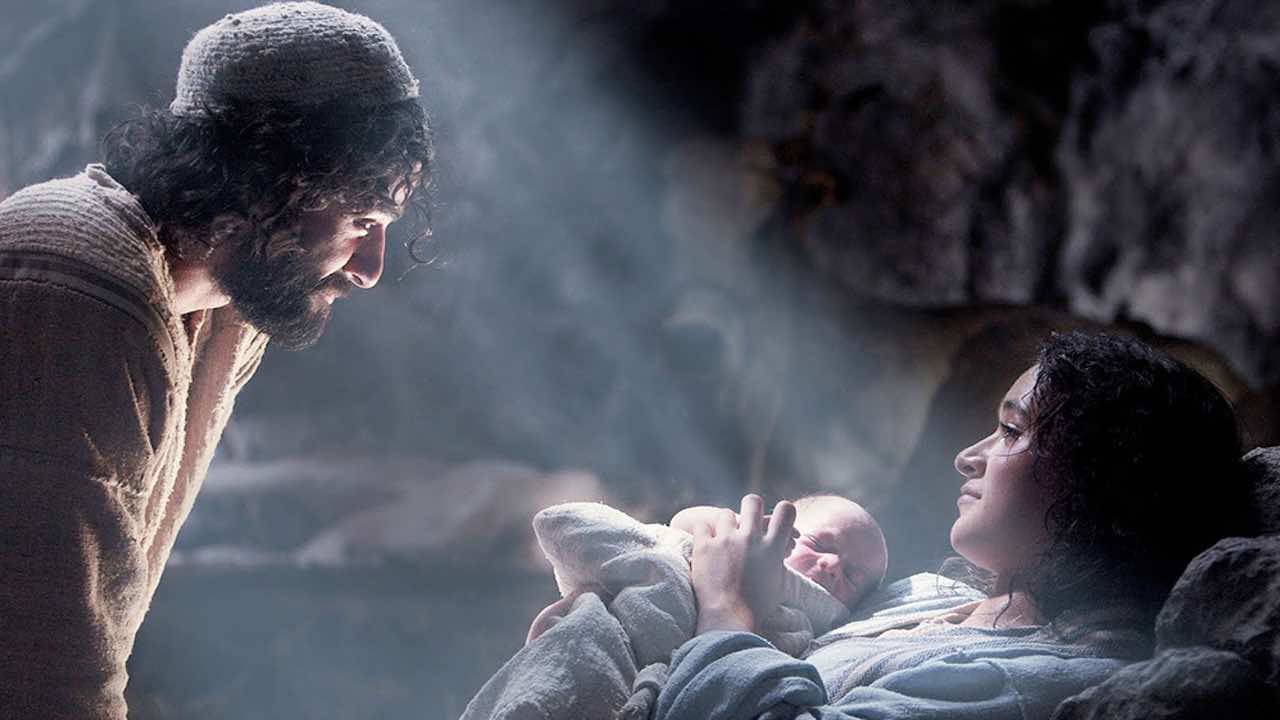 Nascita di Gesù con Maria e Giuseppe