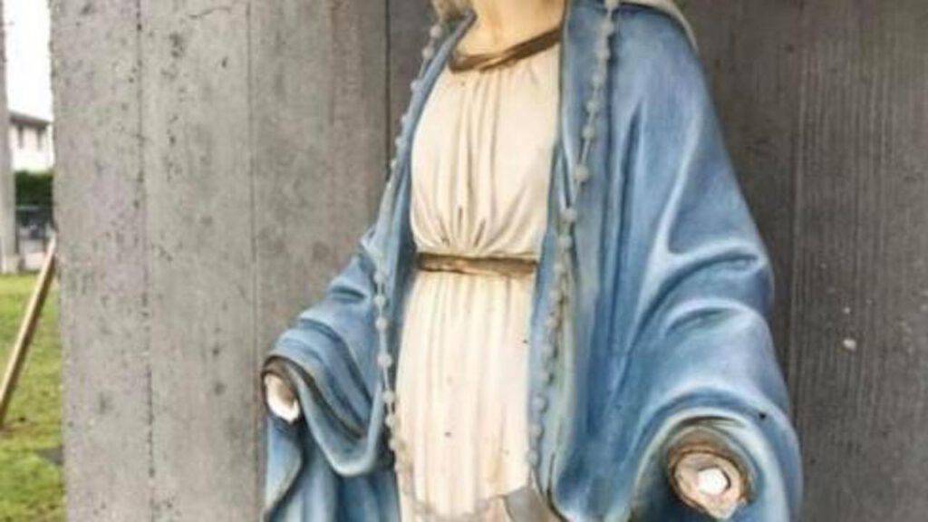 Statua Madonna con mani mozzate