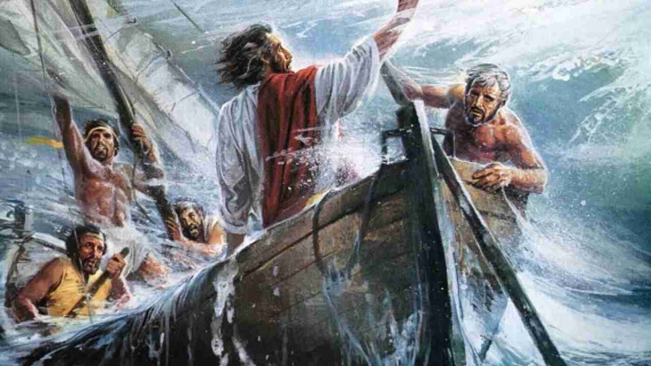 Gesù sulla barca: l'amore di Gesù scaccia il timore