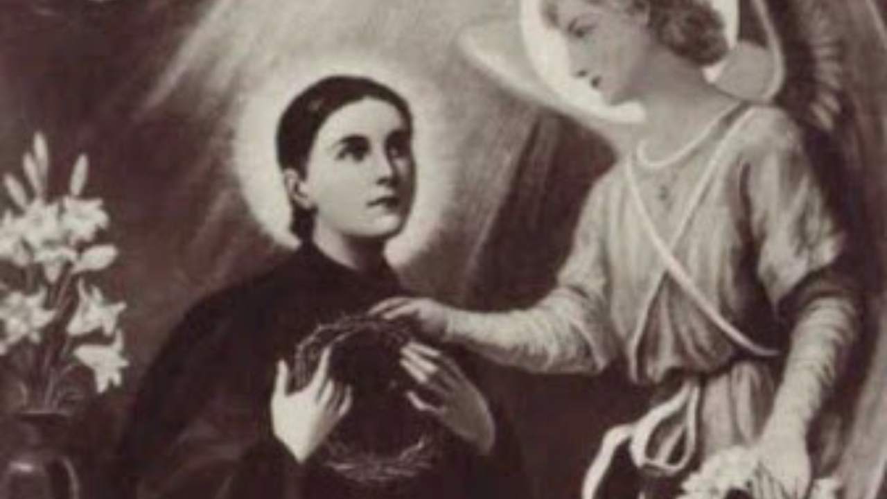 Santa Gemma Galgani con Angelo Custode