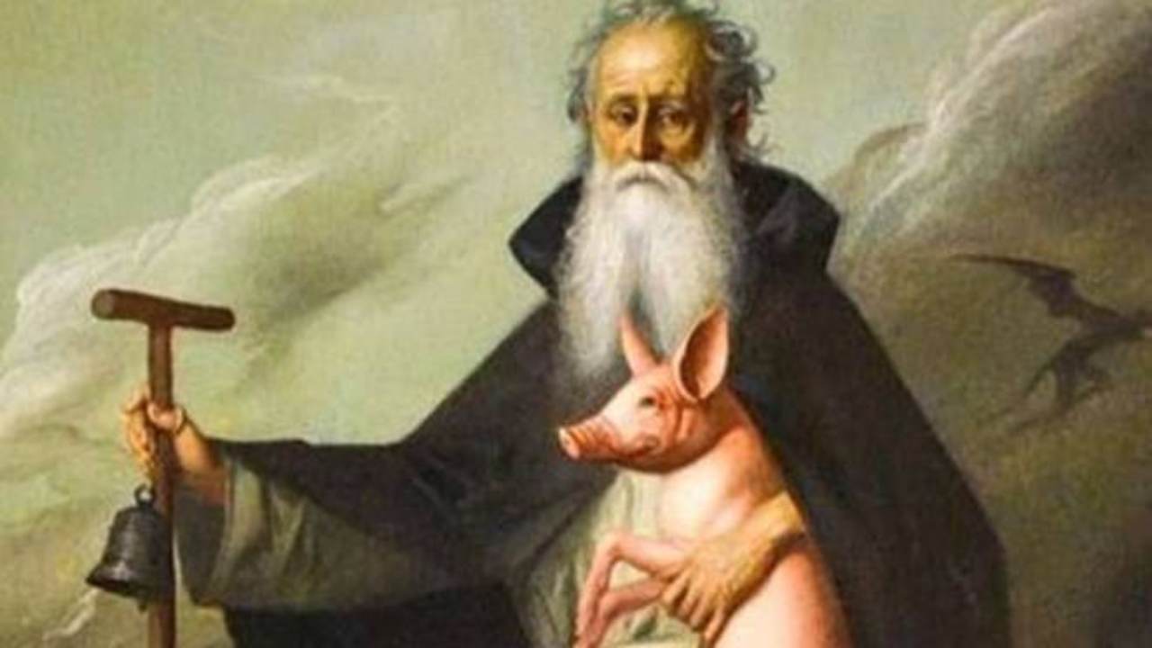 Sant'Antonio Abate e il porcellino