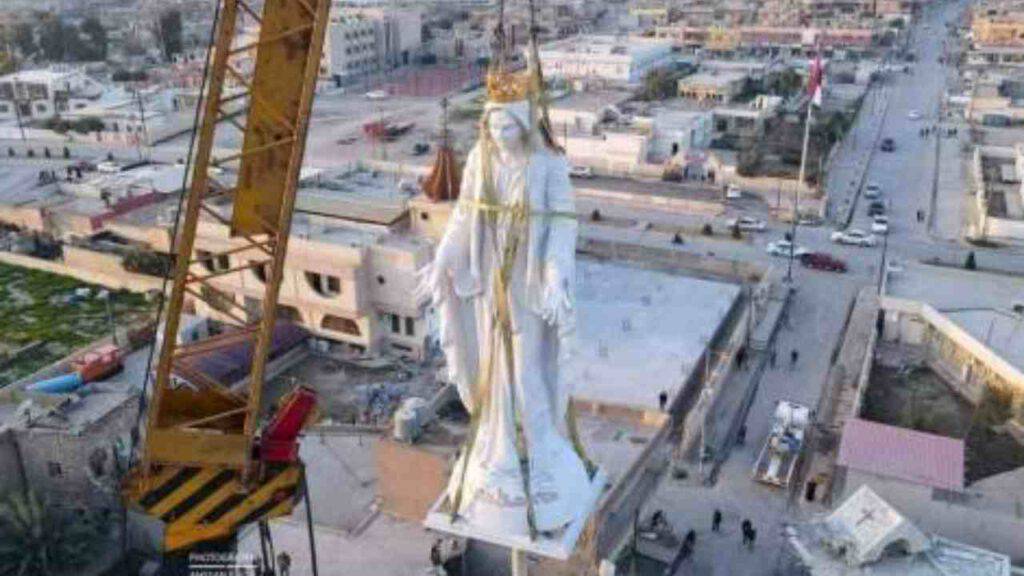 statua madonna Qaraqosh