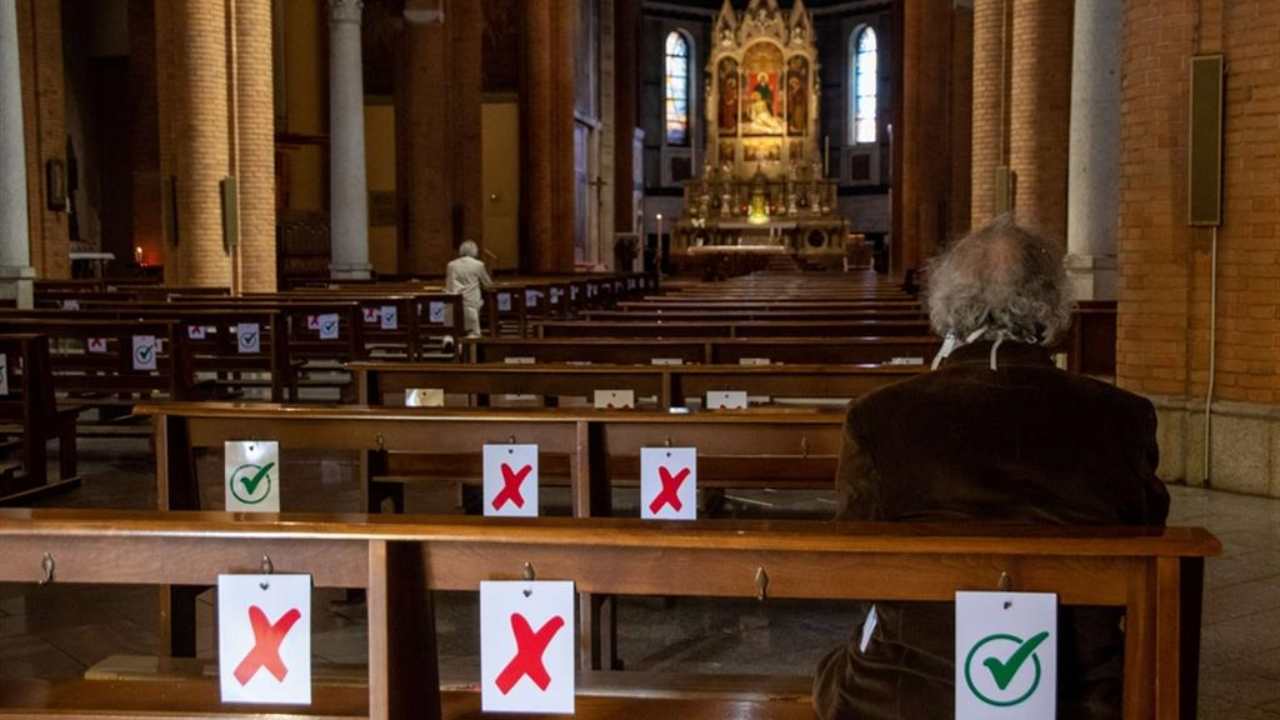 Messa con restrizioni Covid