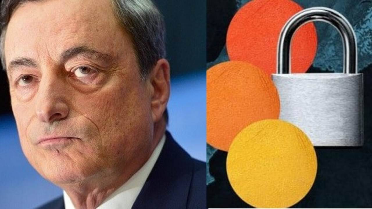 draghi e le fasce di colore delle regioni