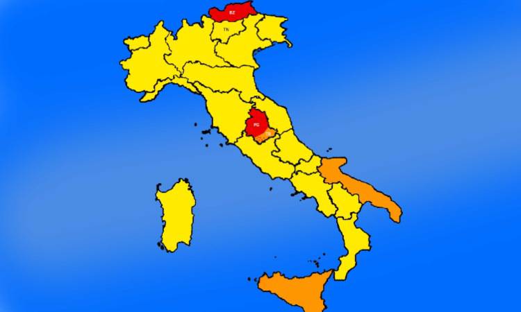 italia regioni a colori