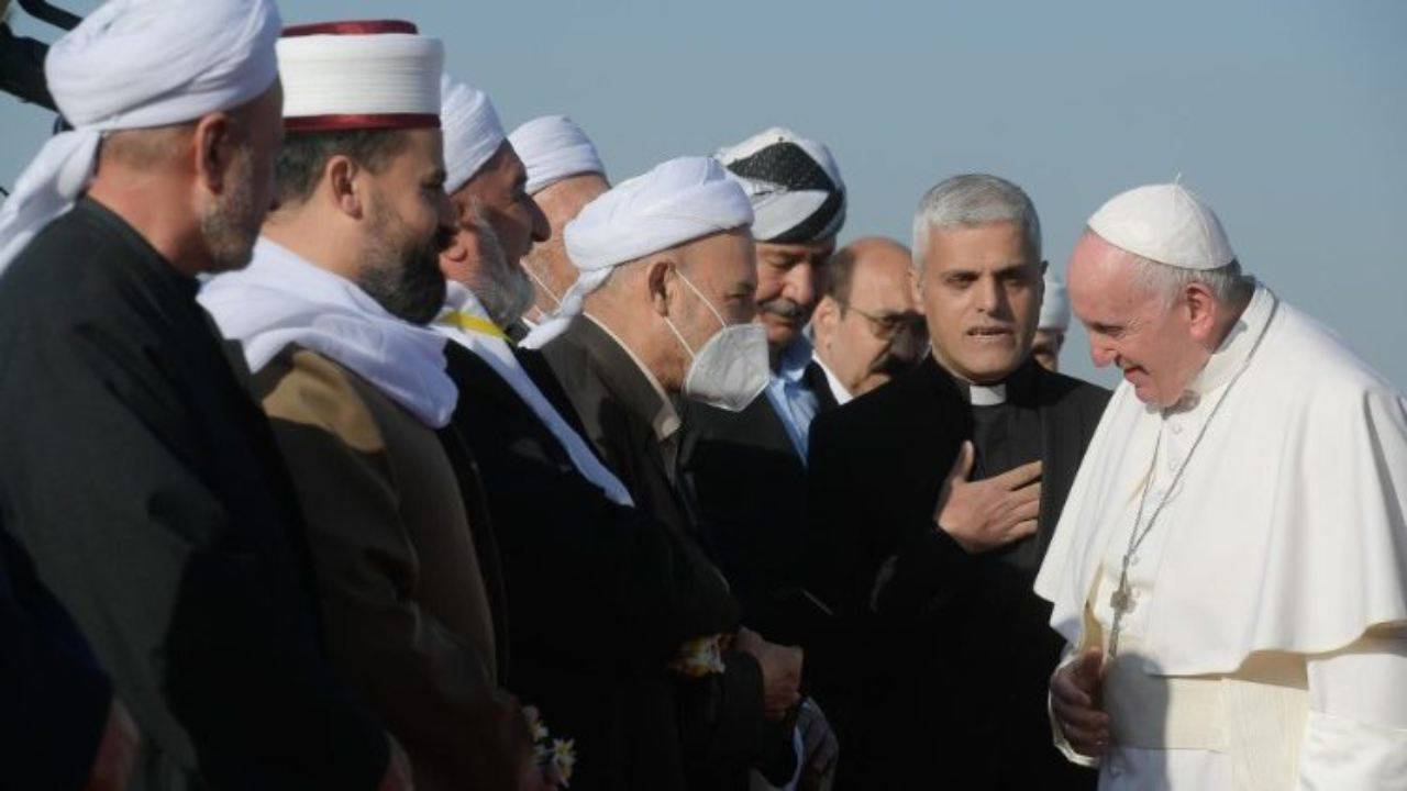 Arrivo Papa Francesco a Erbil