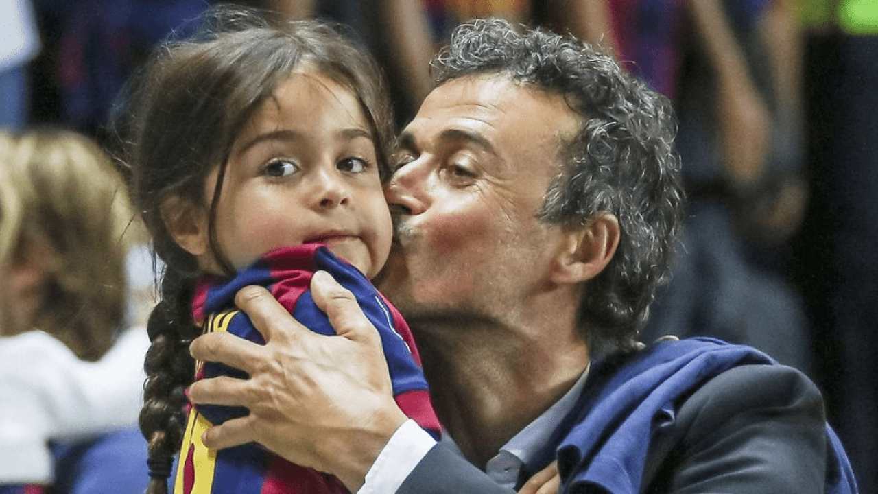 luis enrique e la figlia xana