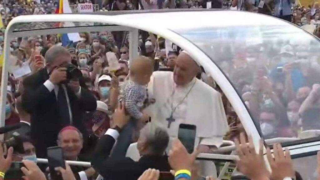 Papa Francesco papamobile Slovacchia