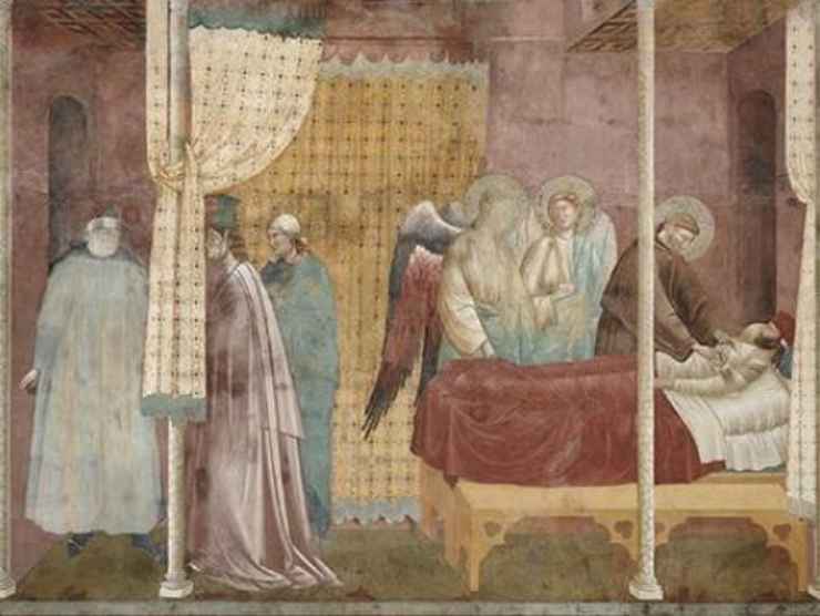 San Francesco cura un malato
