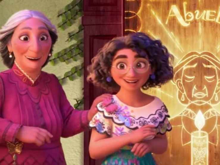 Nonna Alma, detta "Abuela", e il personaggio protagonista della vicenda, Mirabel