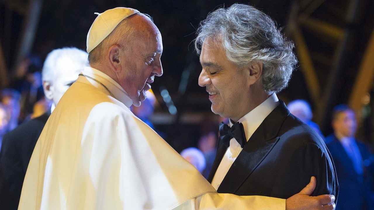 Papa Francesco e Andrea Bocelli