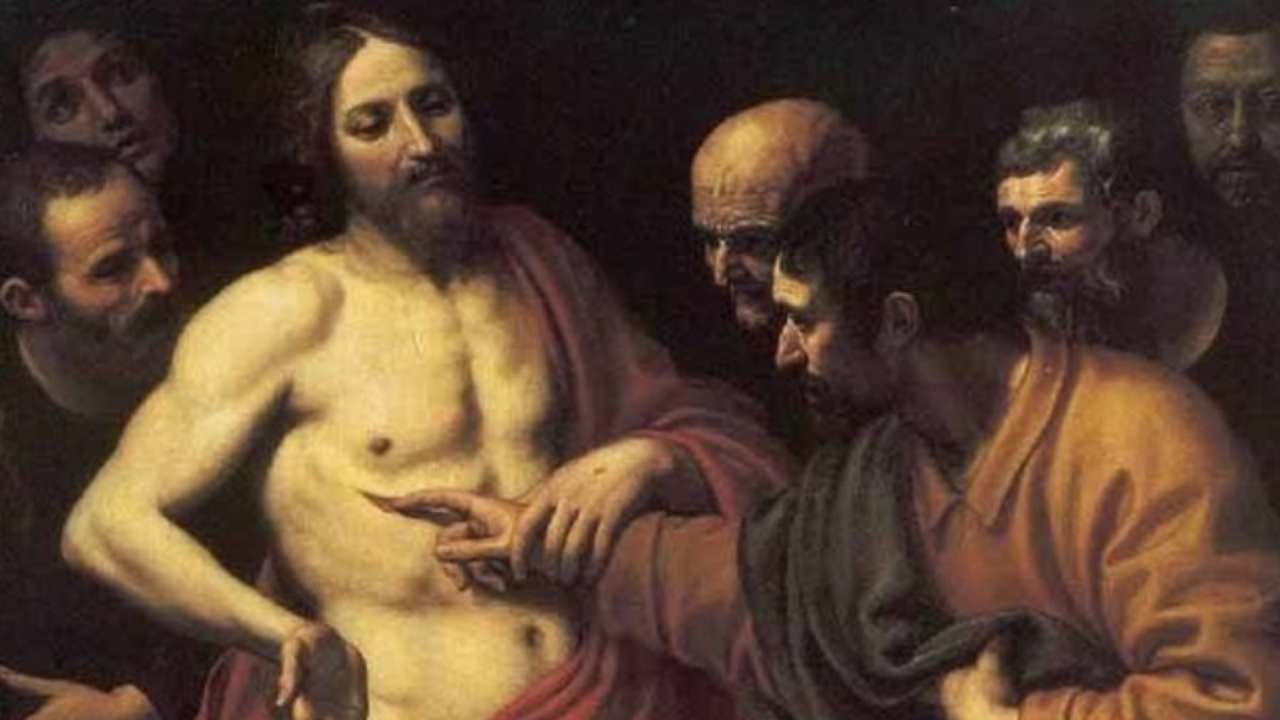 San Tommaso mette il dito nel costato di Gesù