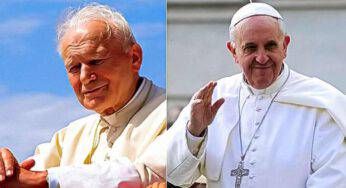 Angelus: il Papa ricorda Giovanni Paolo II e tocca i cuori
