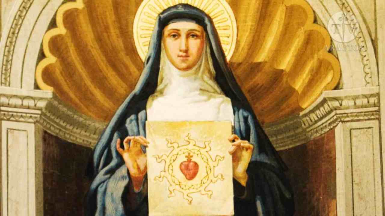 Oggi 16 ottobre: Margherita Maria Alacoque | Le appare il Sacro Cuore di Gesù