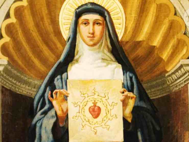 Oggi 16 ottobre: Margherita Maria Alacoque | Le appare il Sacro Cuore di Gesù