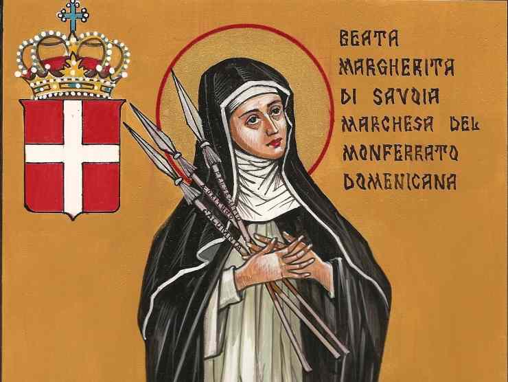 Oggi 23 novembre: Beata Margherita di Savoia | Le appare Gesù con tre frecce in mano
