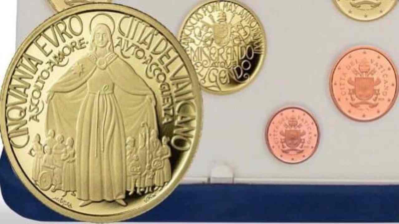 Moneta Madonna 50 euro Vaticano