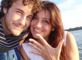 Stefano e Simonetta il giorno del loro fidanzamento (Lago di Bolsena, 6 agosto 2011)