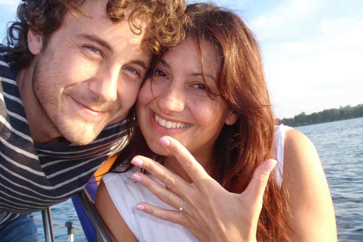 Stefano e Simonetta il giorno del loro fidanzamento (Lago di Bolsena, 6 agosto 2011)