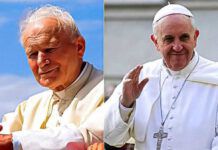 Papa Francesco e Papa Giovanni Paolo II