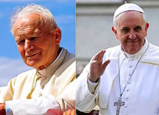 Papa Francesco e Papa Giovanni Paolo II
