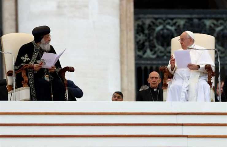 Udienza, Papa Francesco incontra il Patriarca della Chiesa Copta: “Rimaniamo fratelli”