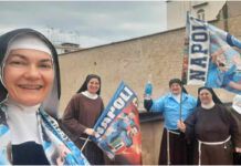 Festa scudetto del Napoli: anche le suore clarisse si preparano