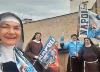 Festa scudetto del Napoli: anche le suore clarisse si preparano